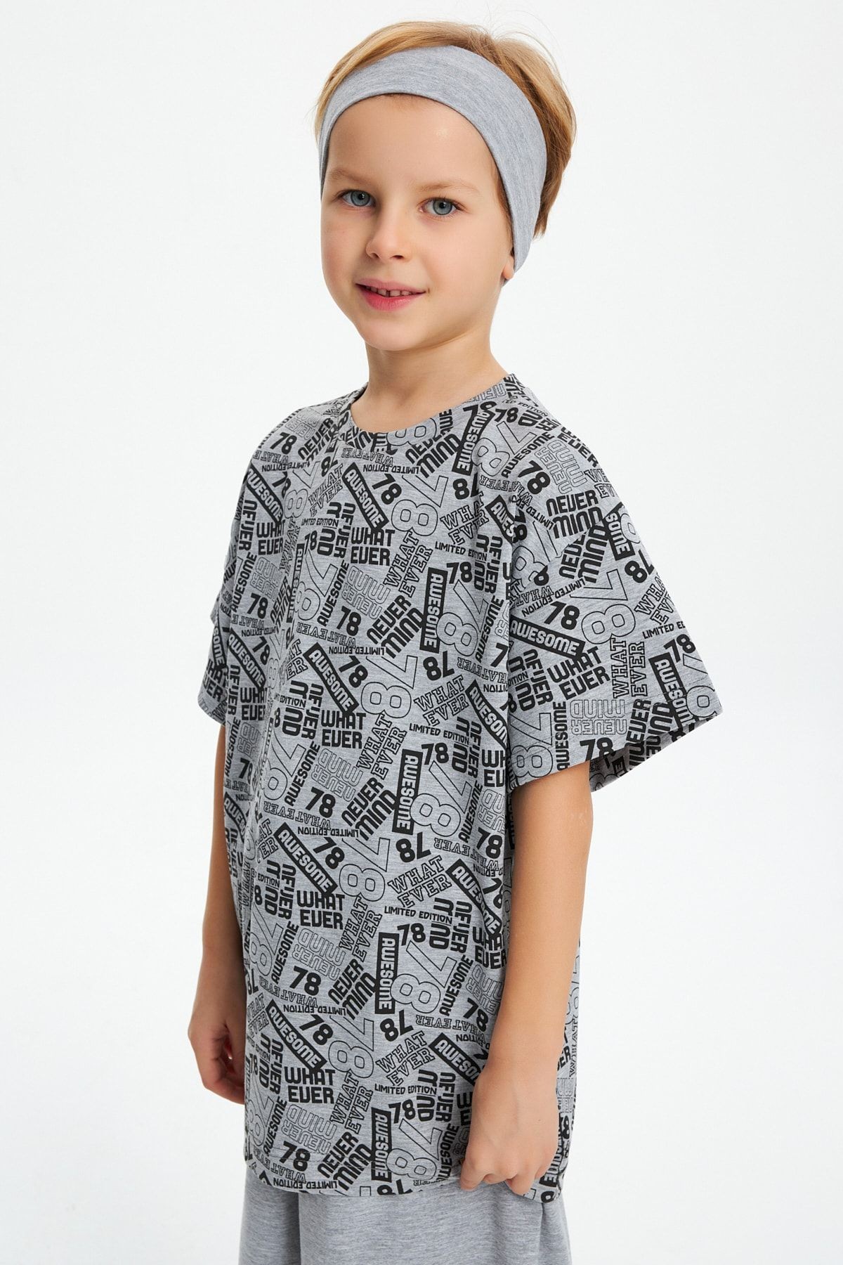 Erkek %100 Pamuklu Penye Şort T-Shirt Bandana 3^lü Alt Üst Takım -Spor Rahat Koleksiyon 4