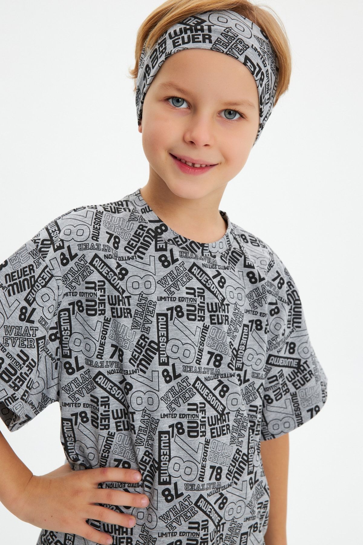 Erkek %100 Pamuklu Penye Şort T-Shirt Bandana 3^lü Alt Üst Takım -Spor Rahat Koleksiyon 4