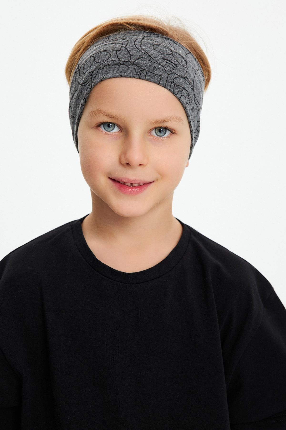 Erkek Pamuklu Penye, Kaymaz, Terletmez, Ultra Hafif, Esnek Desenli Saç Bandı Bandana