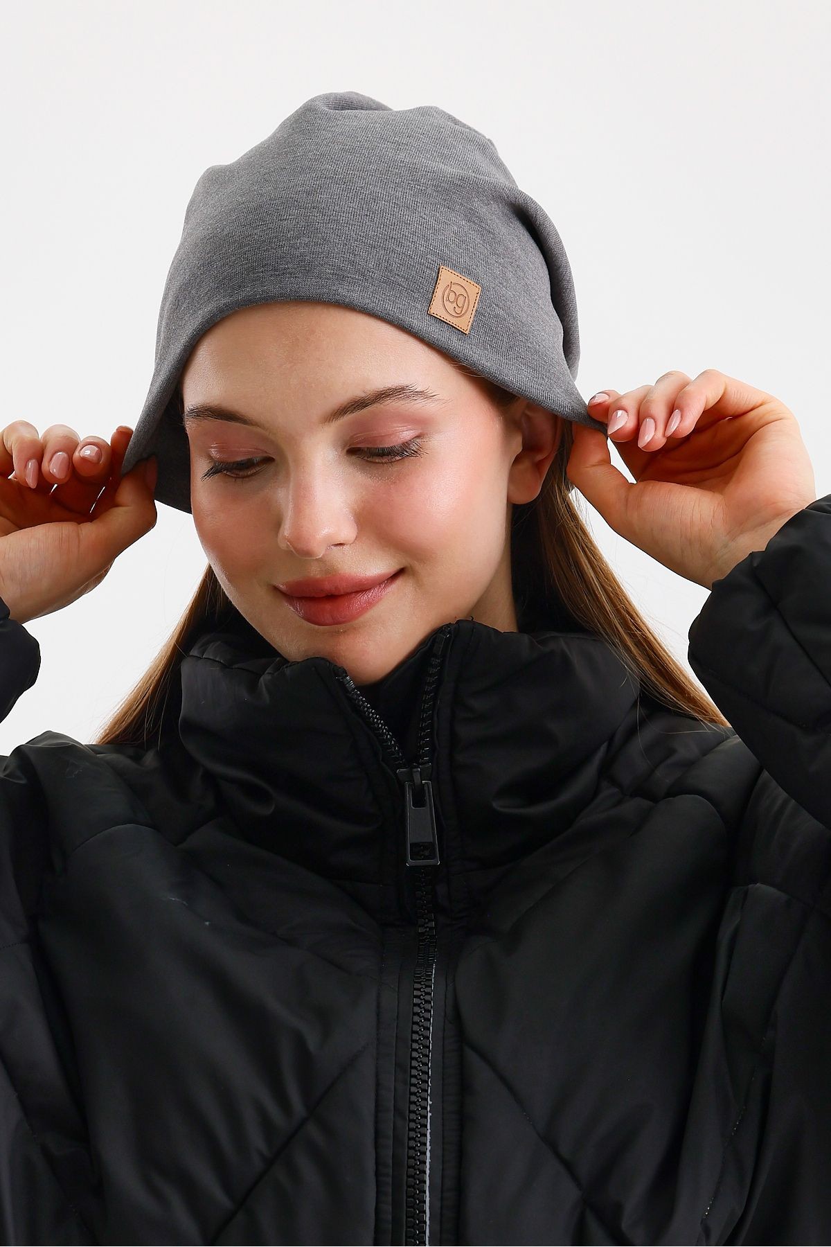 Açık Gri Termal %100 Pamuklu Soft 2 Stil 1 Arada Bere Premium Cuts Serisi