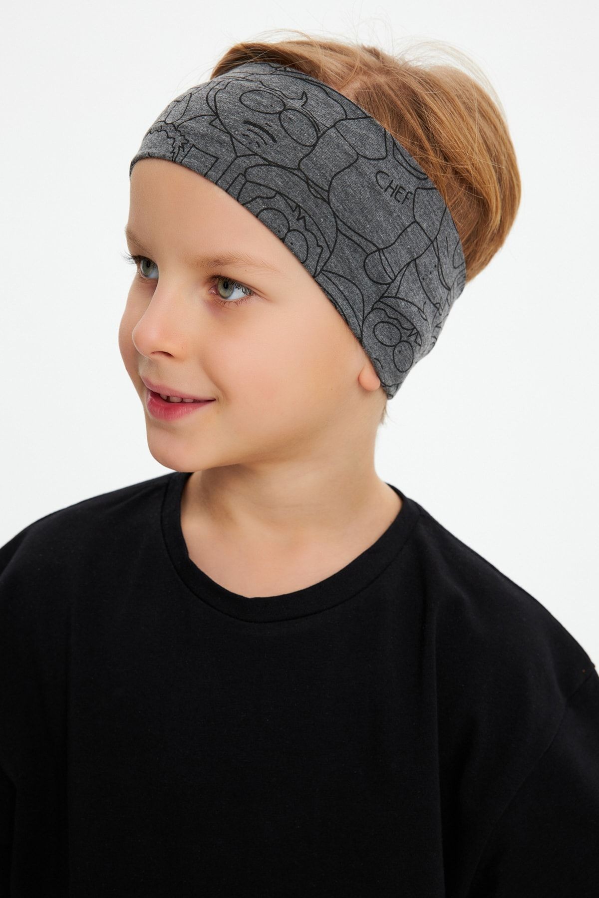 Erkek Pamuklu Penye, Kaymaz, Terletmez, Ultra Hafif, Esnek Desenli Saç Bandı Bandana