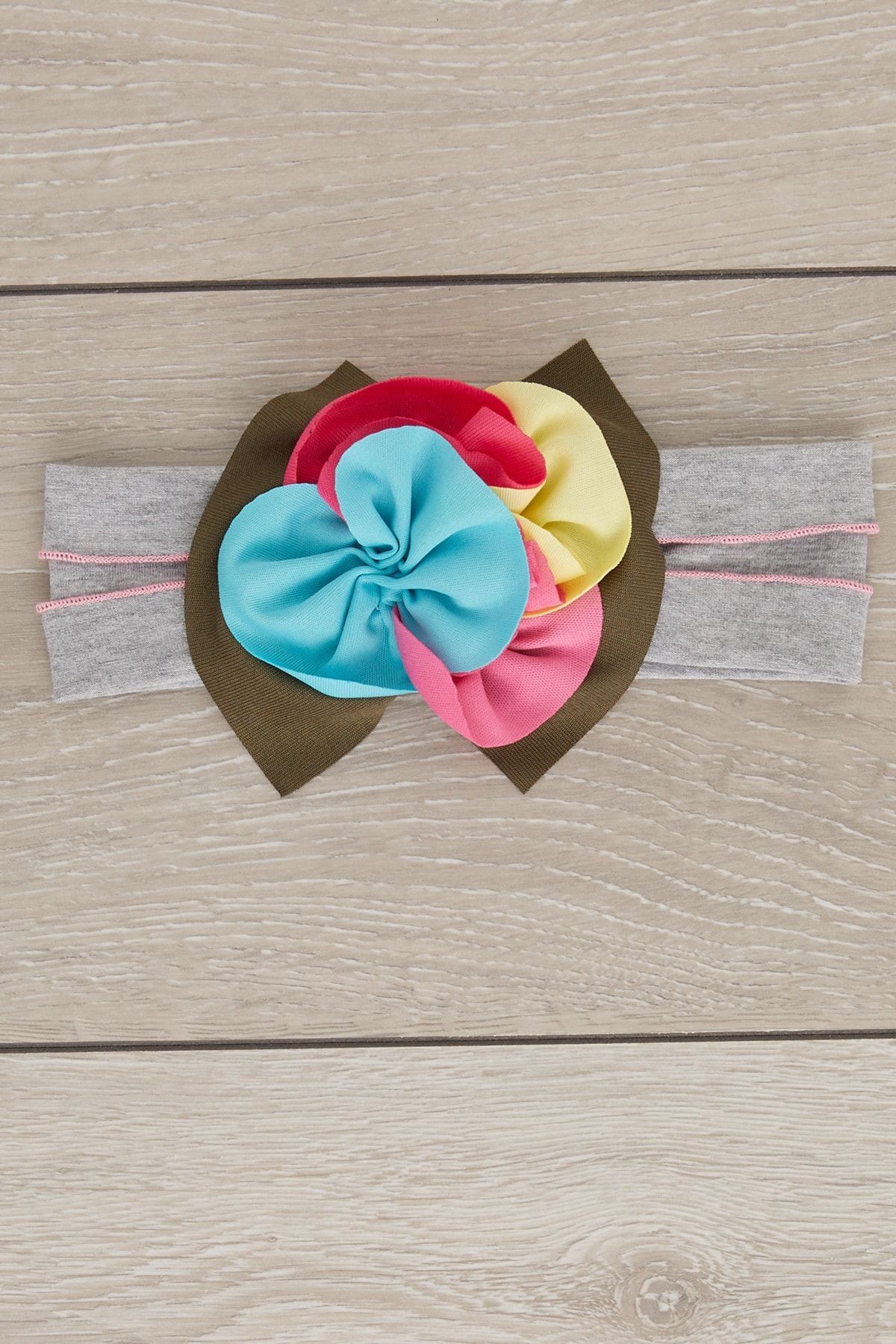 El Yapımı Yumuşak Eşsiz Aksesuarlı Doğal Pamuklu Penye Bebek Çocuk Kız Bandana Renkli Seri