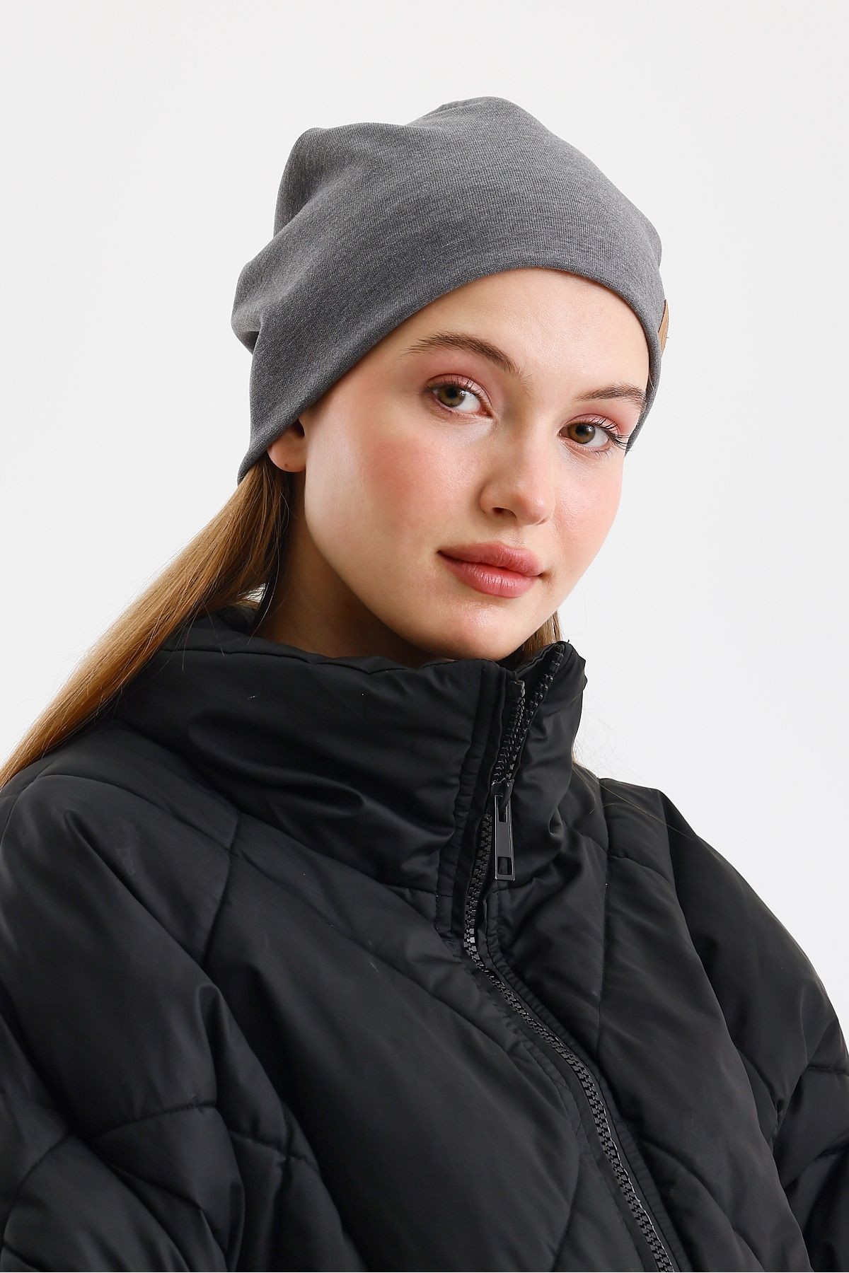 Açık Gri Termal %100 Pamuklu Soft 2 Stil 1 Arada Bere Premium Cuts Serisi