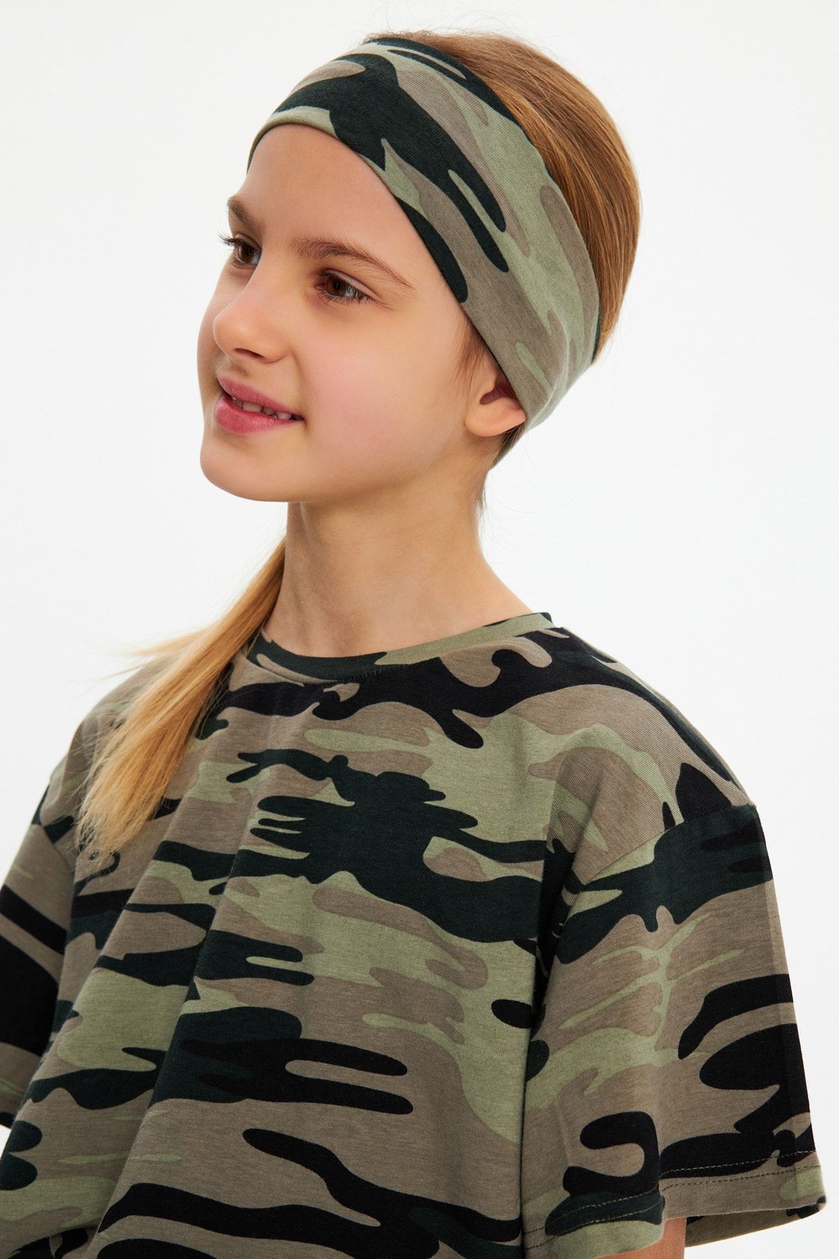 Esnek Desenli Saç Bandı Bandana