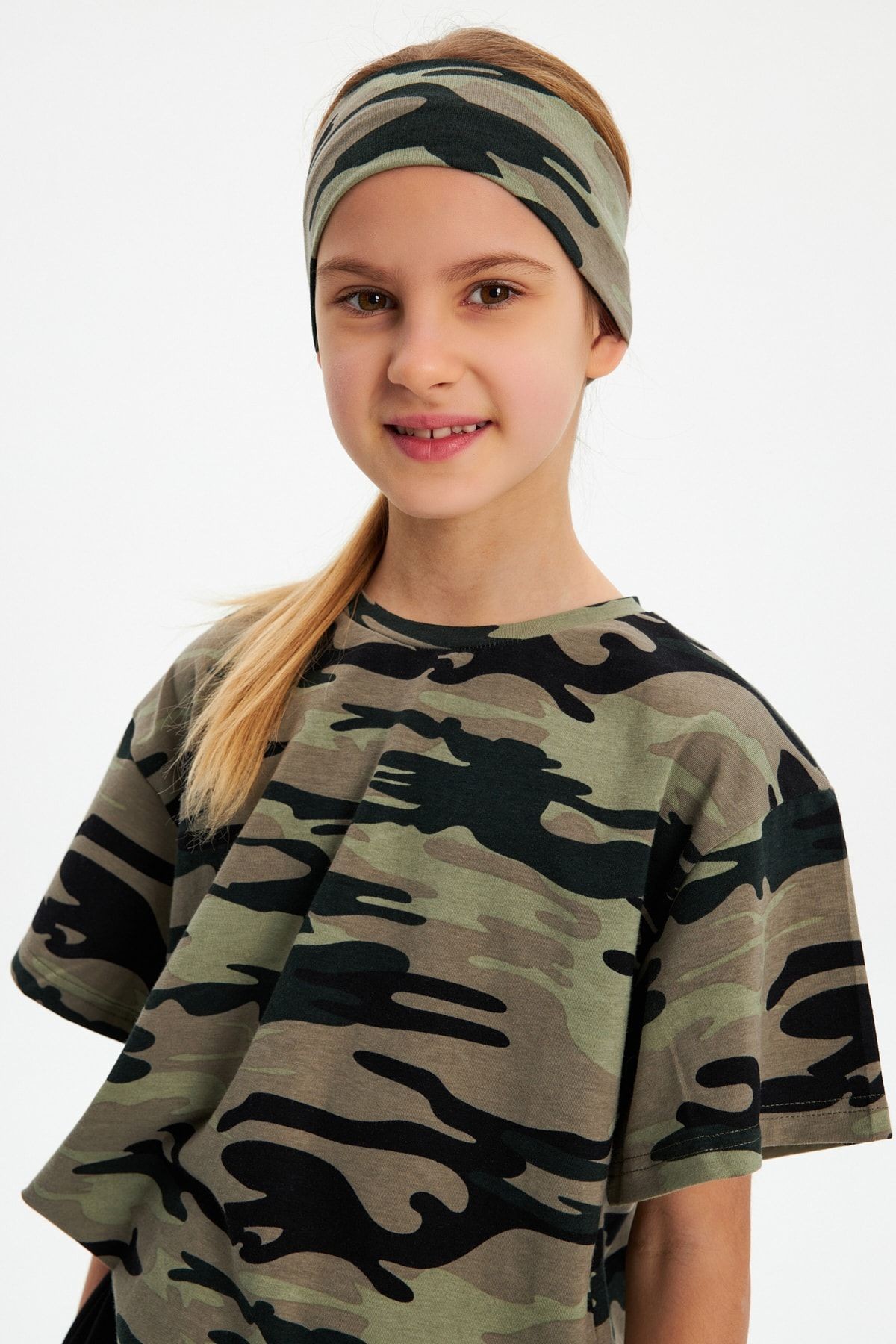 Esnek Desenli Saç Bandı Bandana