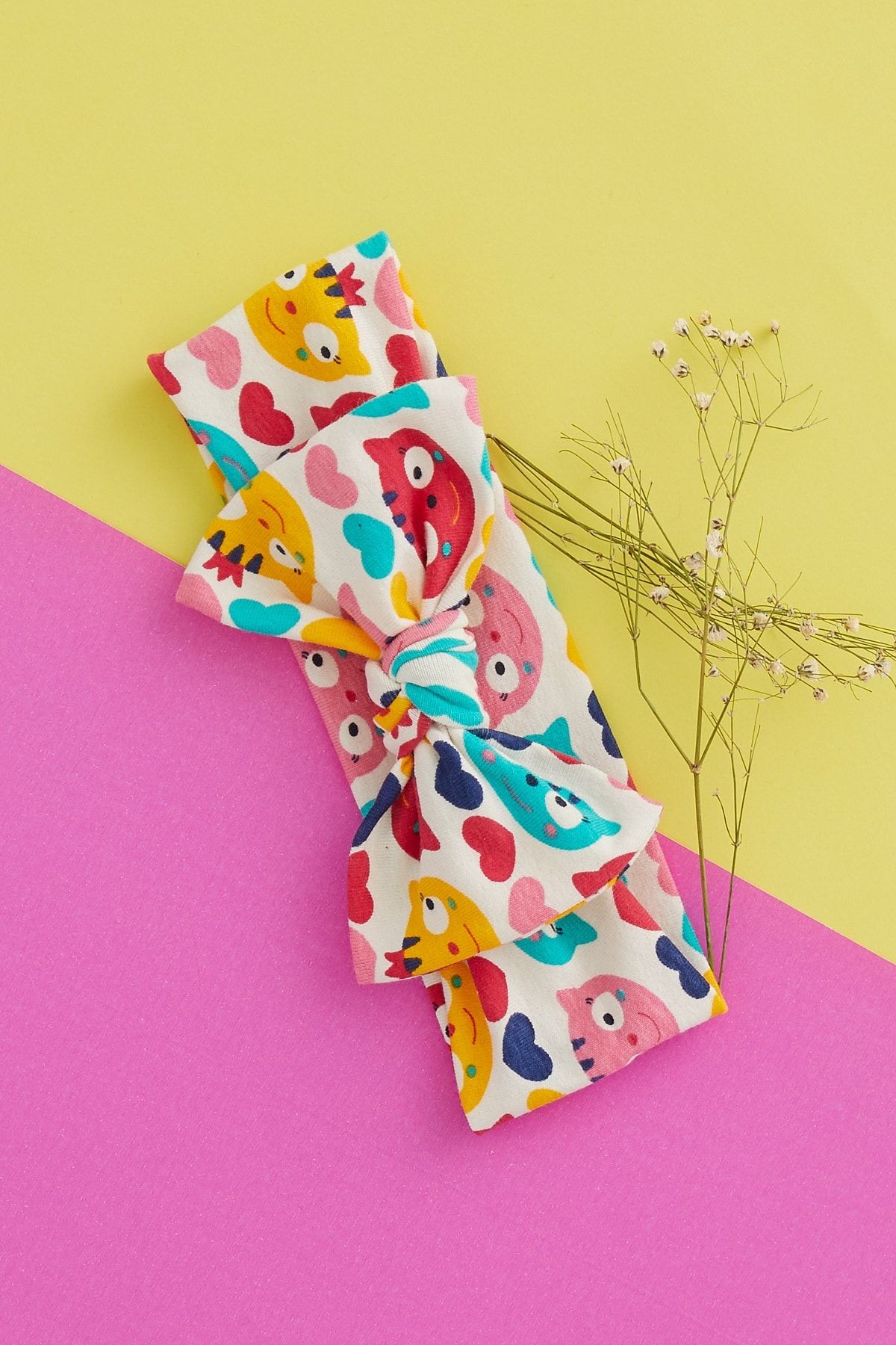 El Yapımı Yumuşak Fiyonk Bağlamalı Doğal %100 Pamuklu Penye 3'lü Bebek Çocuk Kız Bandana Set