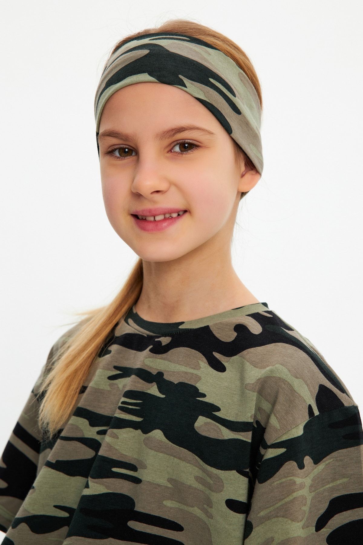 Esnek Desenli Saç Bandı Bandana