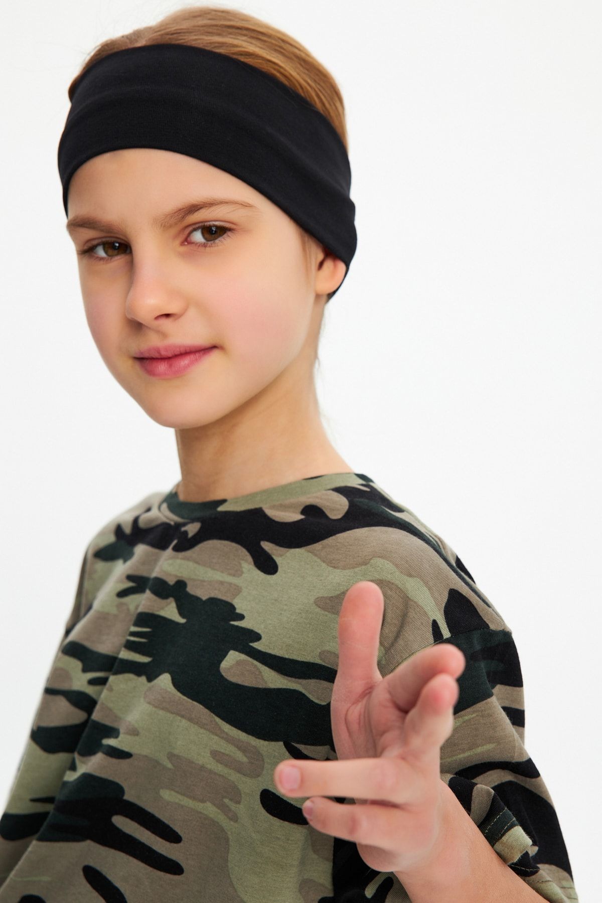 Kız Pamuklu Penye, Kaymaz, Terletmez, Ultra Hafif, Esnek Saç Bandı Bandana