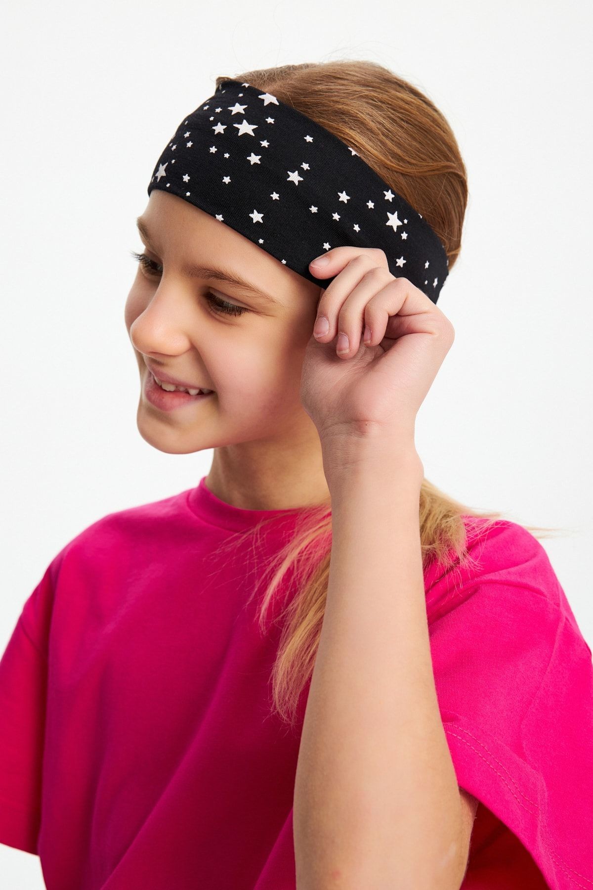 Kız %100 Pamuklu Penye T-shirt Bandana 2^li Takım -spor Rahat Best Of Koleksiyon 1