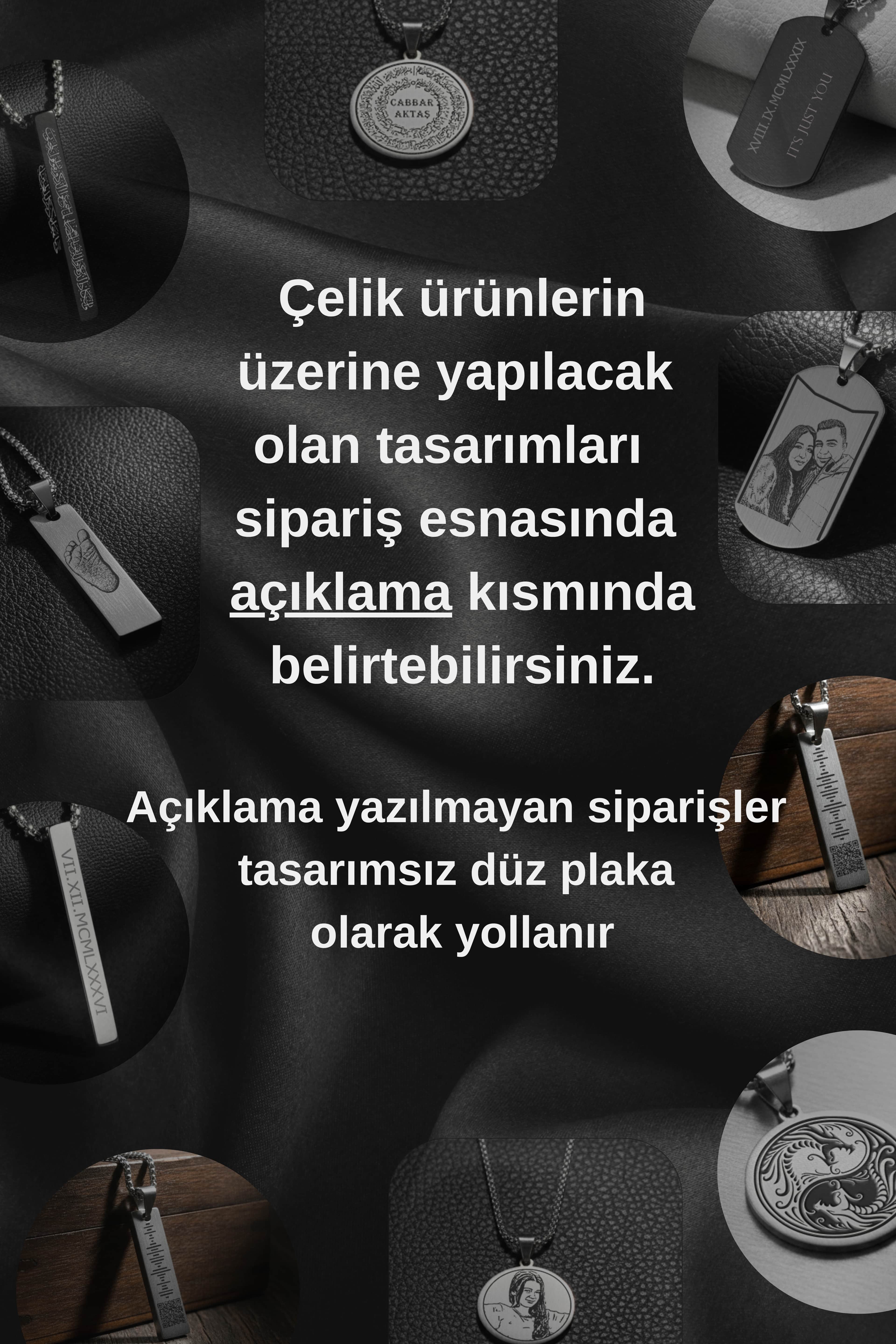 Asker Künyesi Çelik Kolye