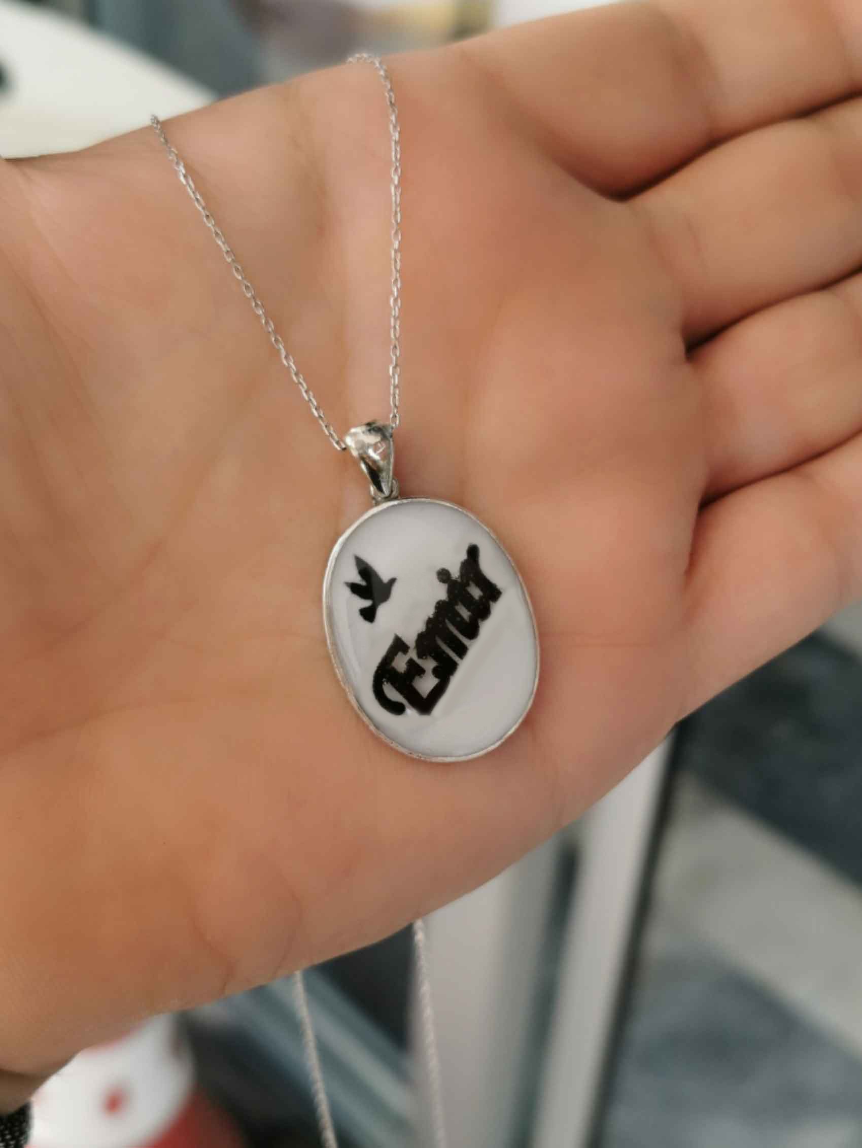 Personalized Made of Hair Name Necklace