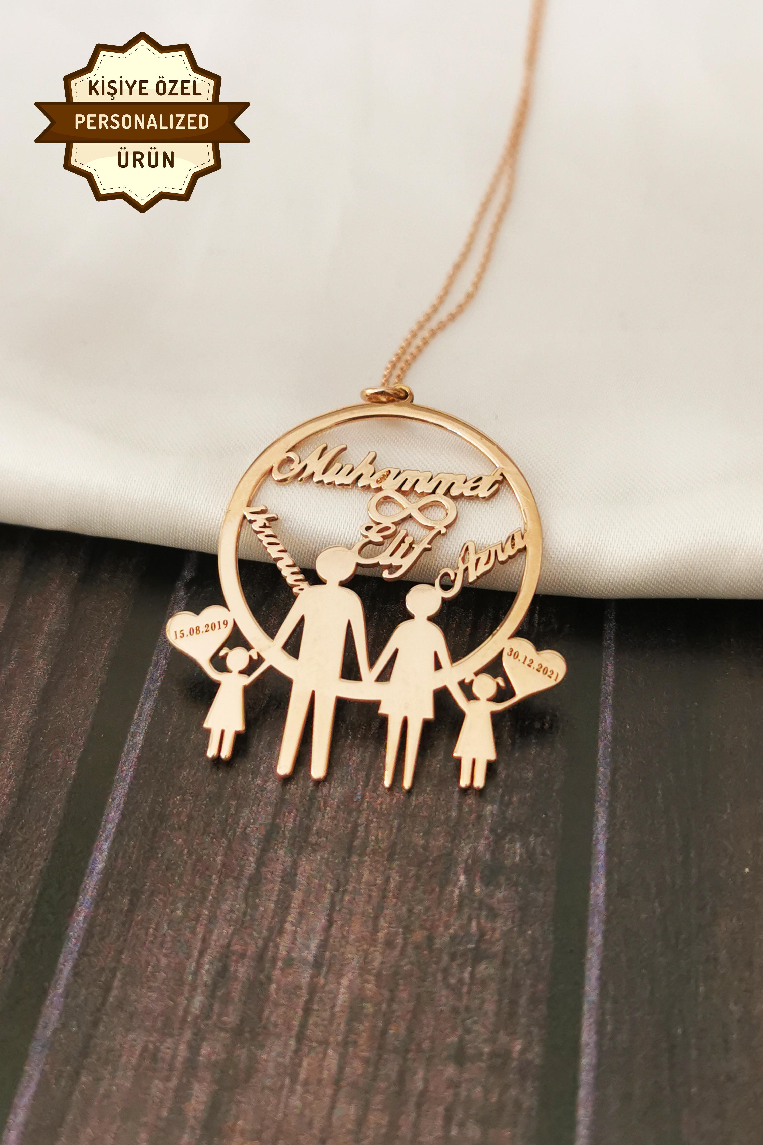 Personalized Family Members Name Necklace