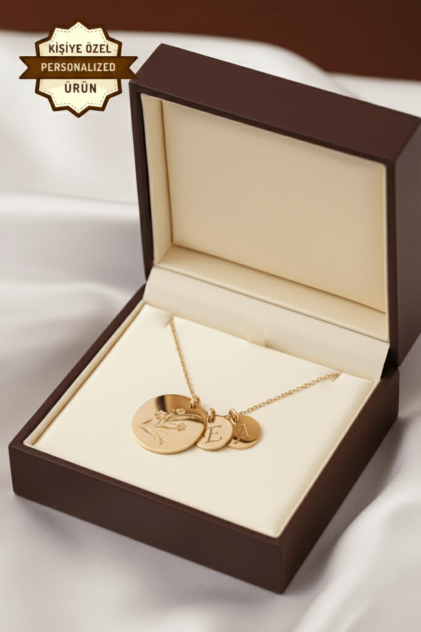 Personalized Engraved Multiple Disc Necklace