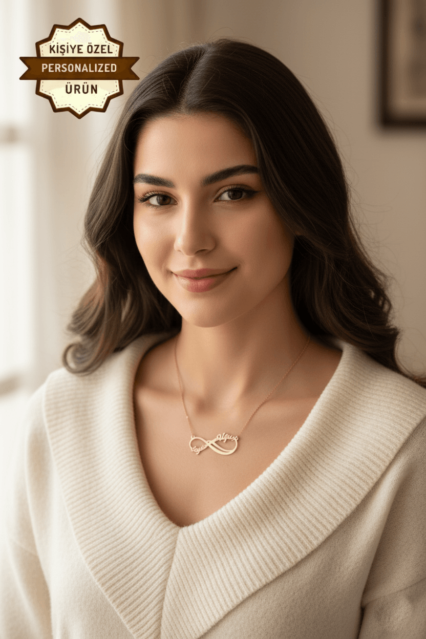 Personalized Infinity Two Names Necklace