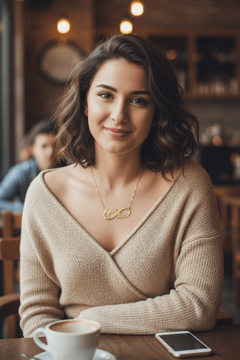 Personalized Infinity Necklace With Engraved Date
