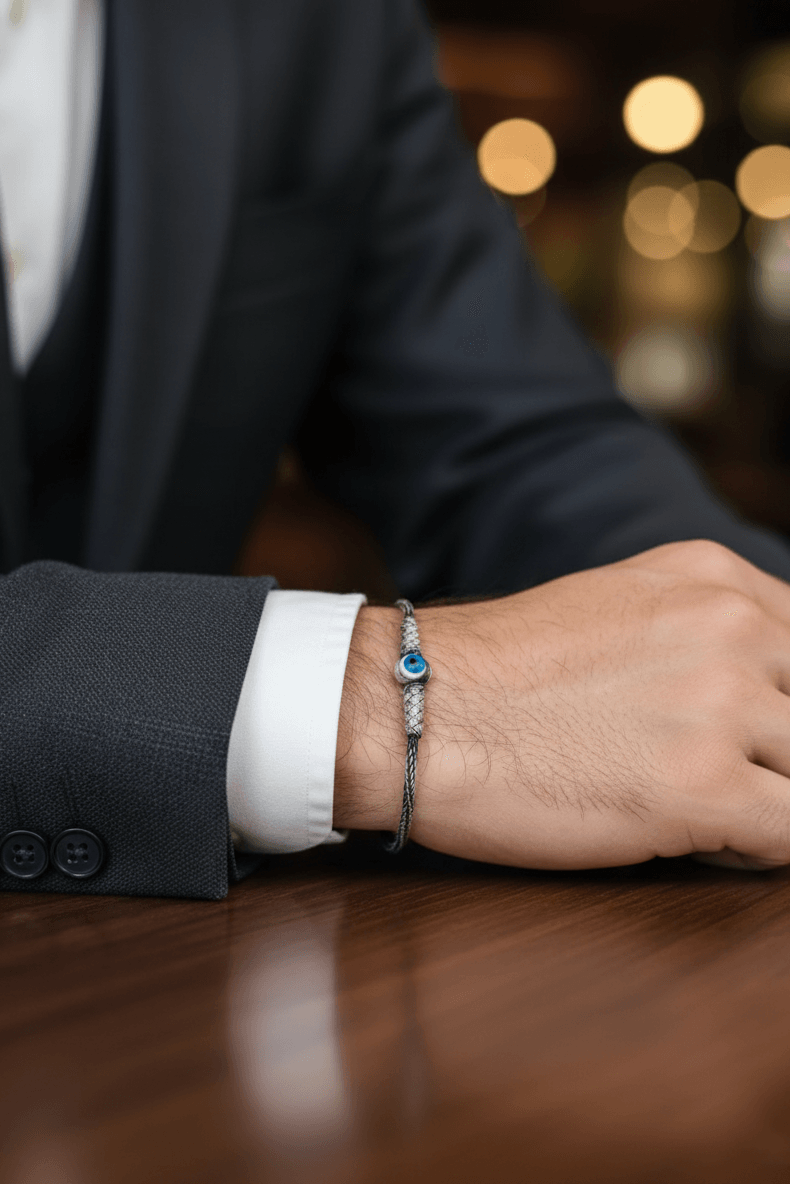 Men's Evil Eye Beads Kazaziye Bracelet