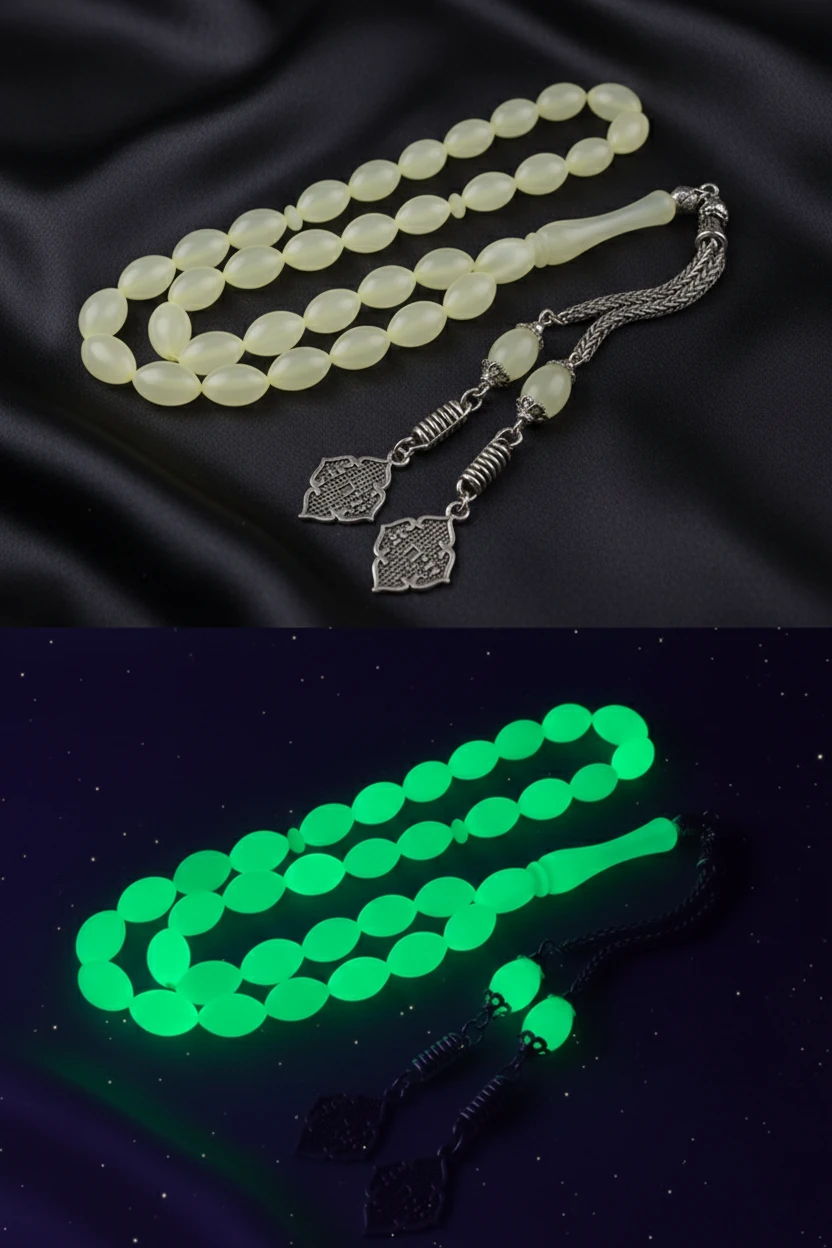 Fosforlu Kedi Gözü Tespih