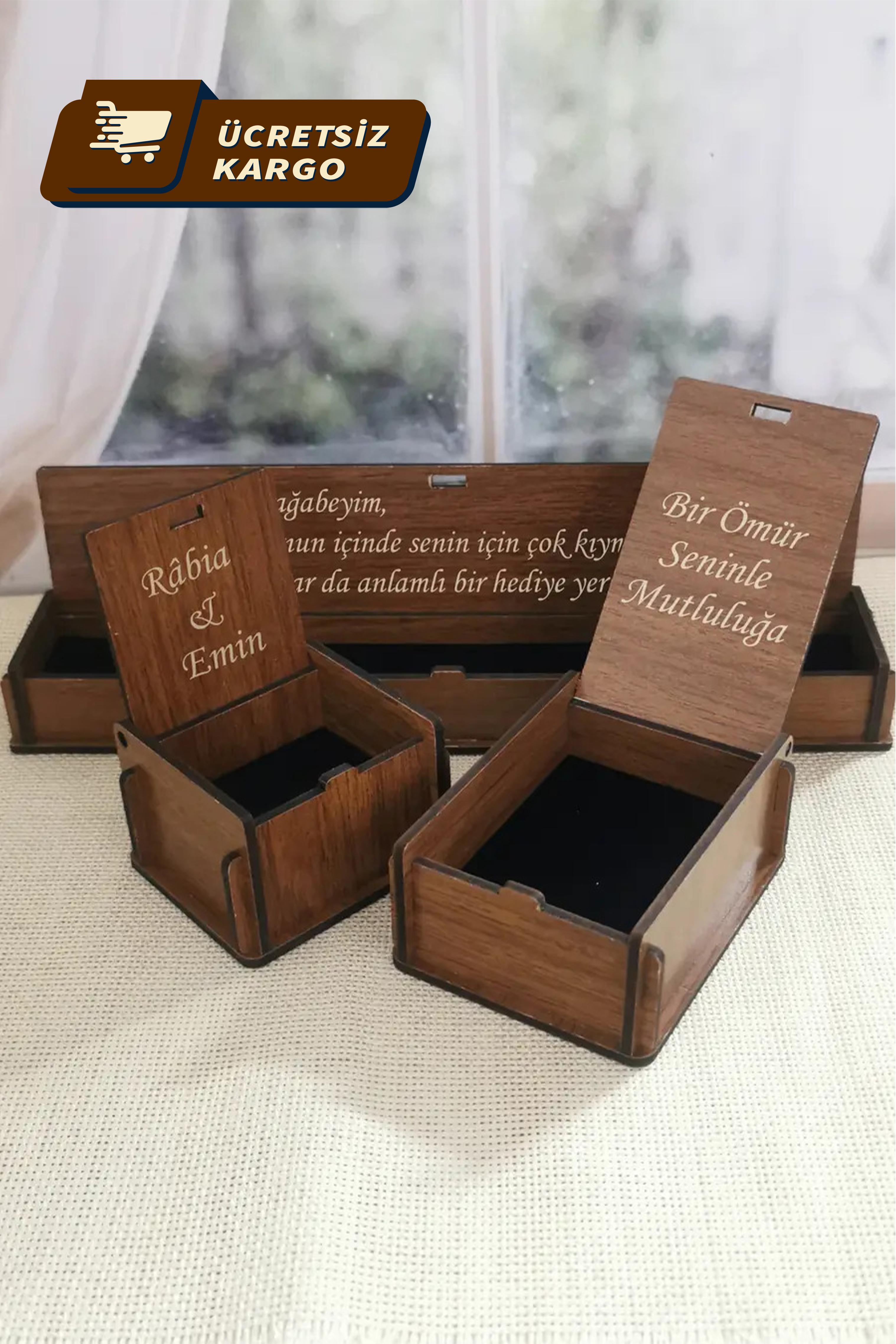 Custom Engraved Wooden Jewelry Boxes