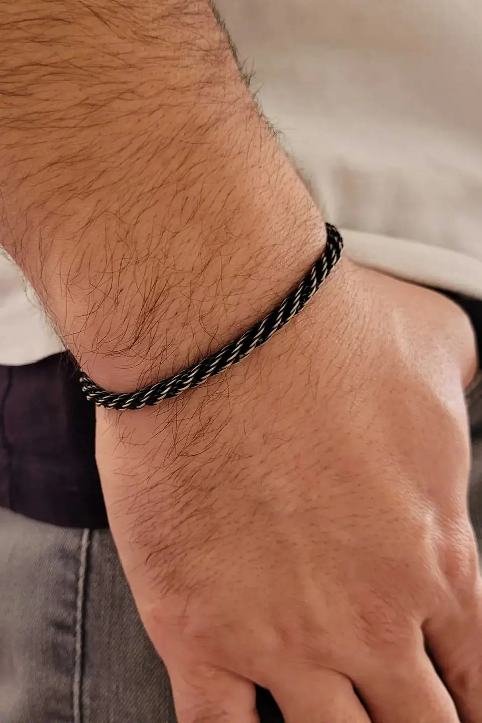 999 Silver Spiga Chain Kazaziye Bracelet - Piyera Silver