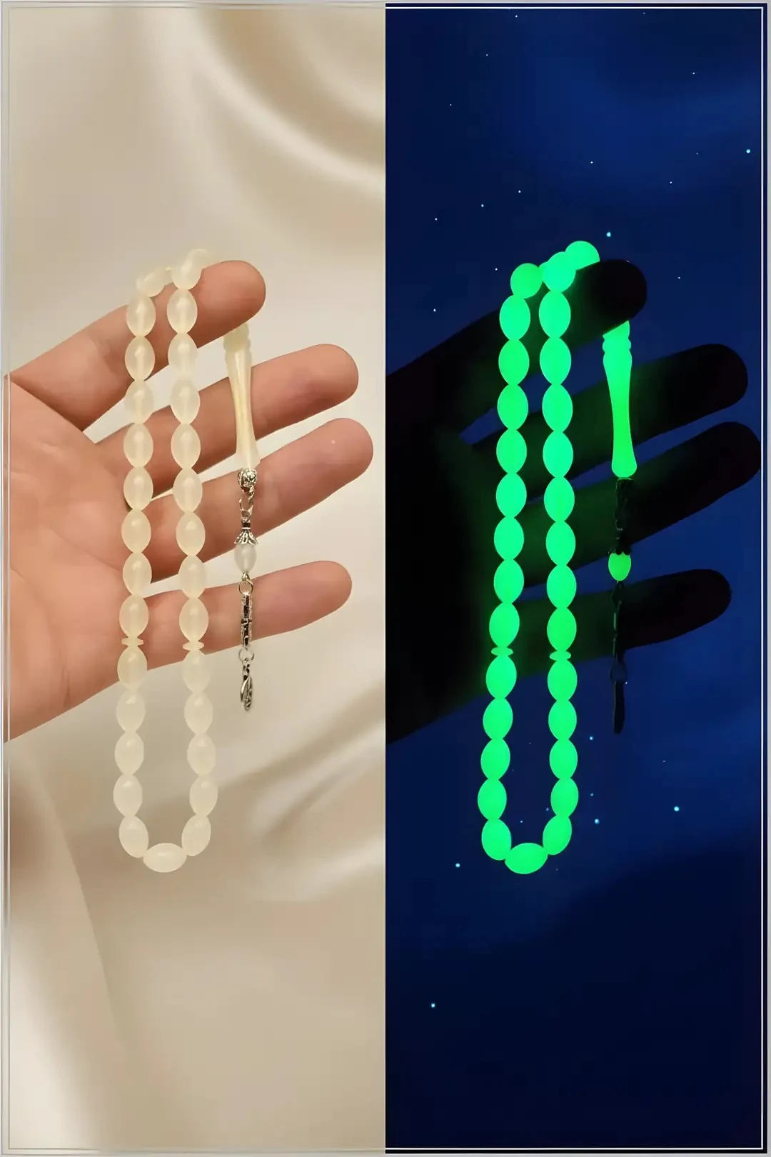 Fosforlu Kedi Gözü Tespih