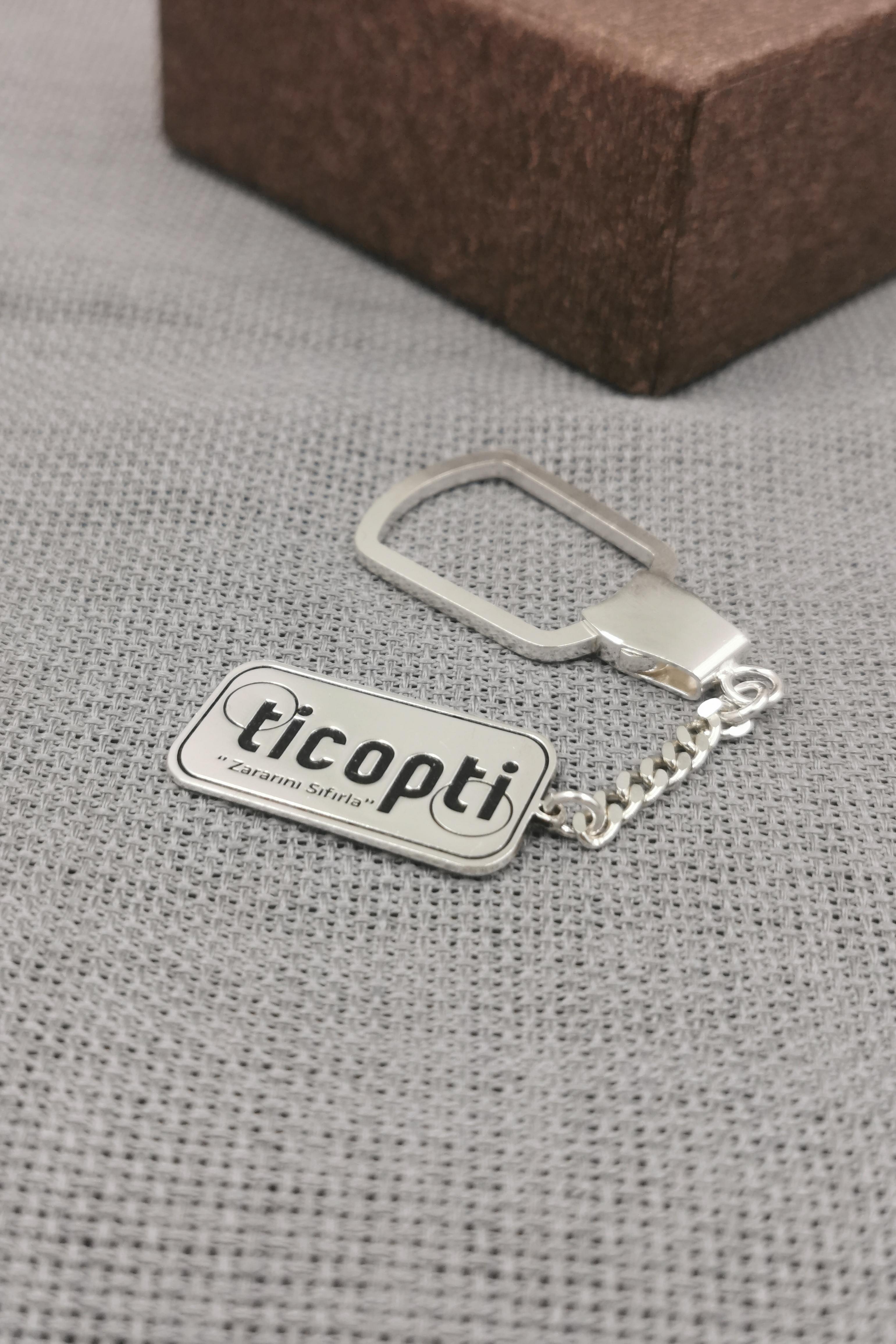 Personalized Sterling Silver Name Keychain