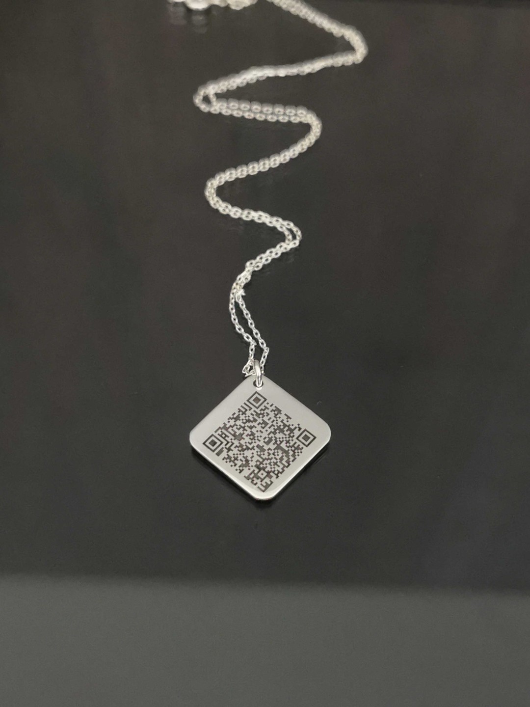 Solid 925 Sterling Silver Seal of Solomon Men's Necklace with Foxtail Chain