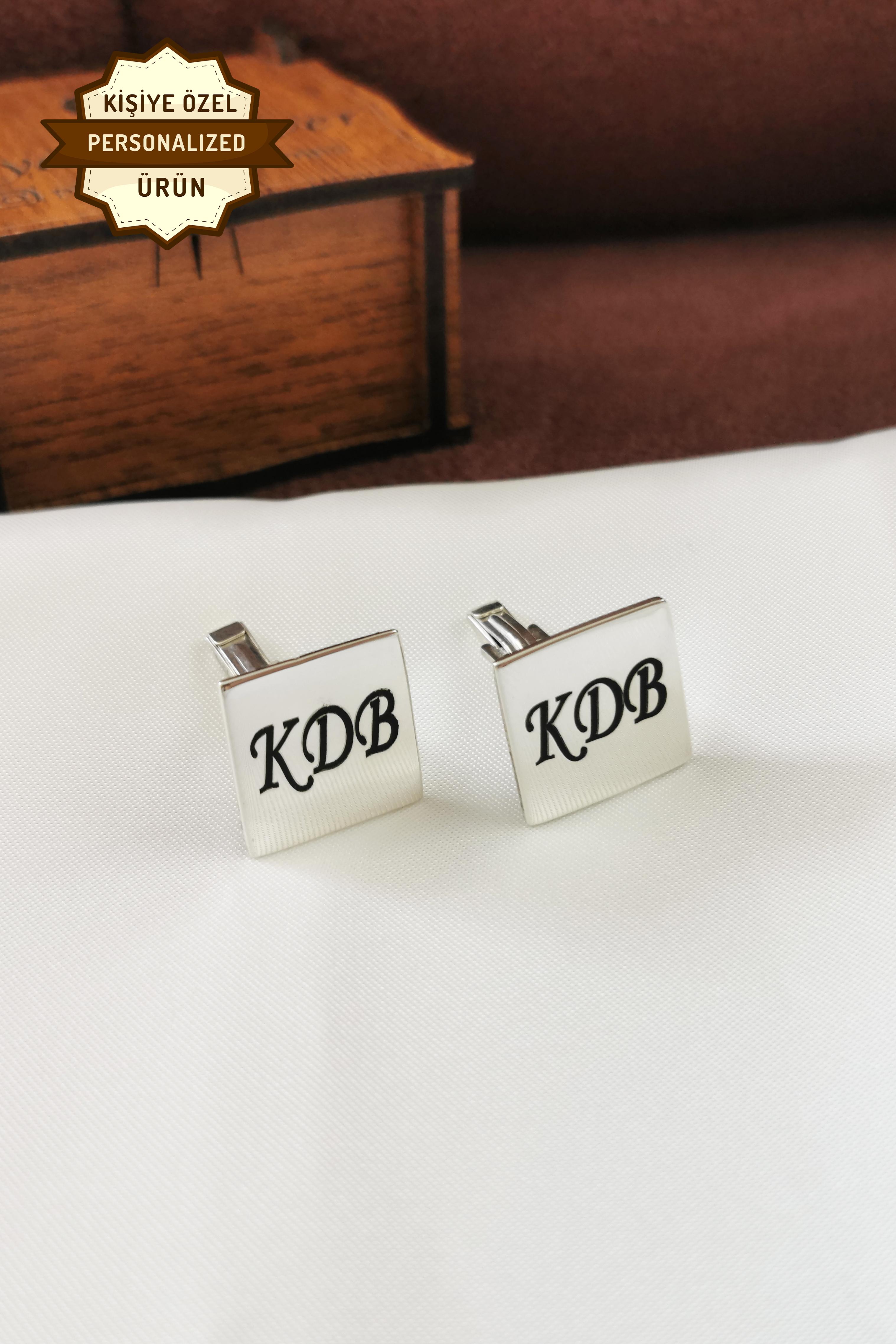 Personalized Engraved Square Cufflinks