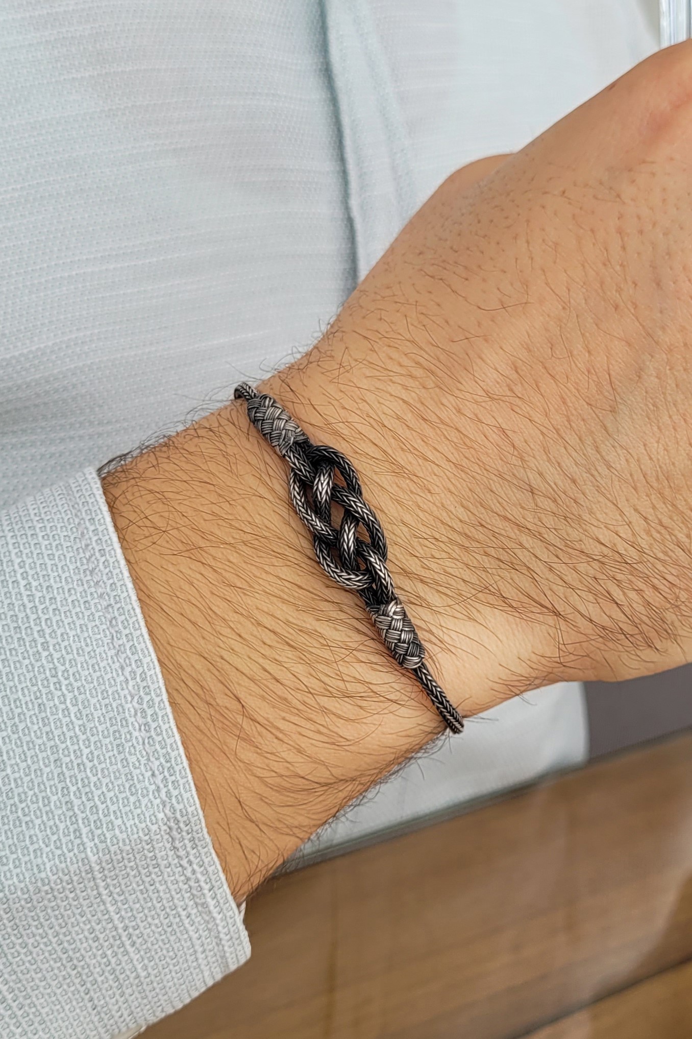 Sterling Silver Knot Vikings Bracelet
