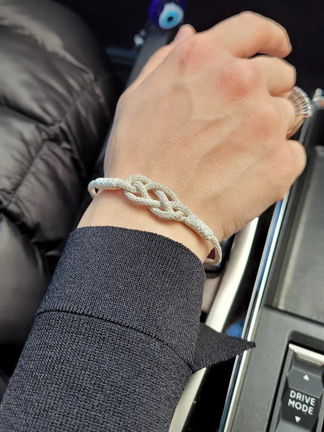 Silver Hand Braided Love Knot Couple Bracelet Piyera Silver