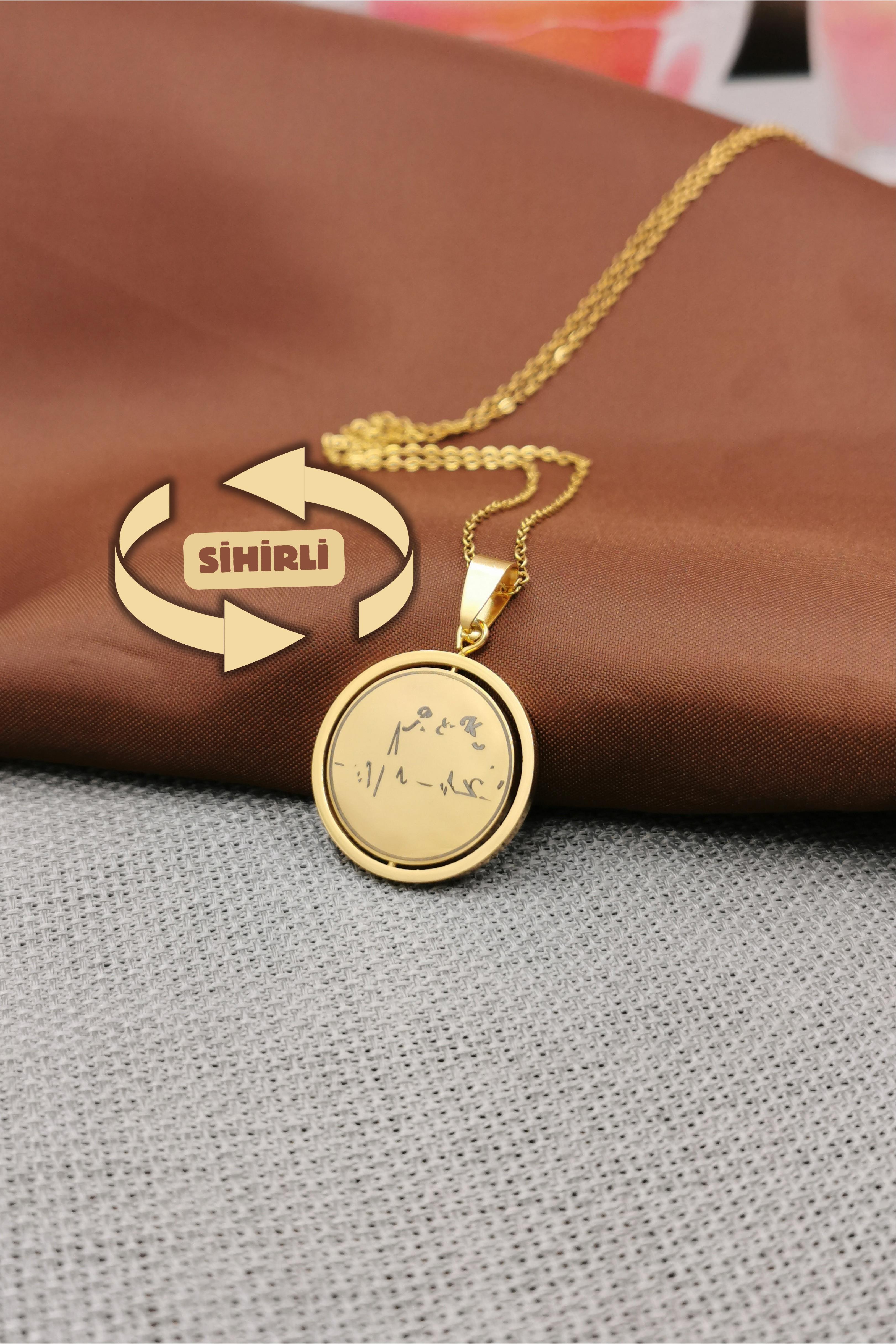 Sihirli Çift Taraflı Aşk Kolyesi