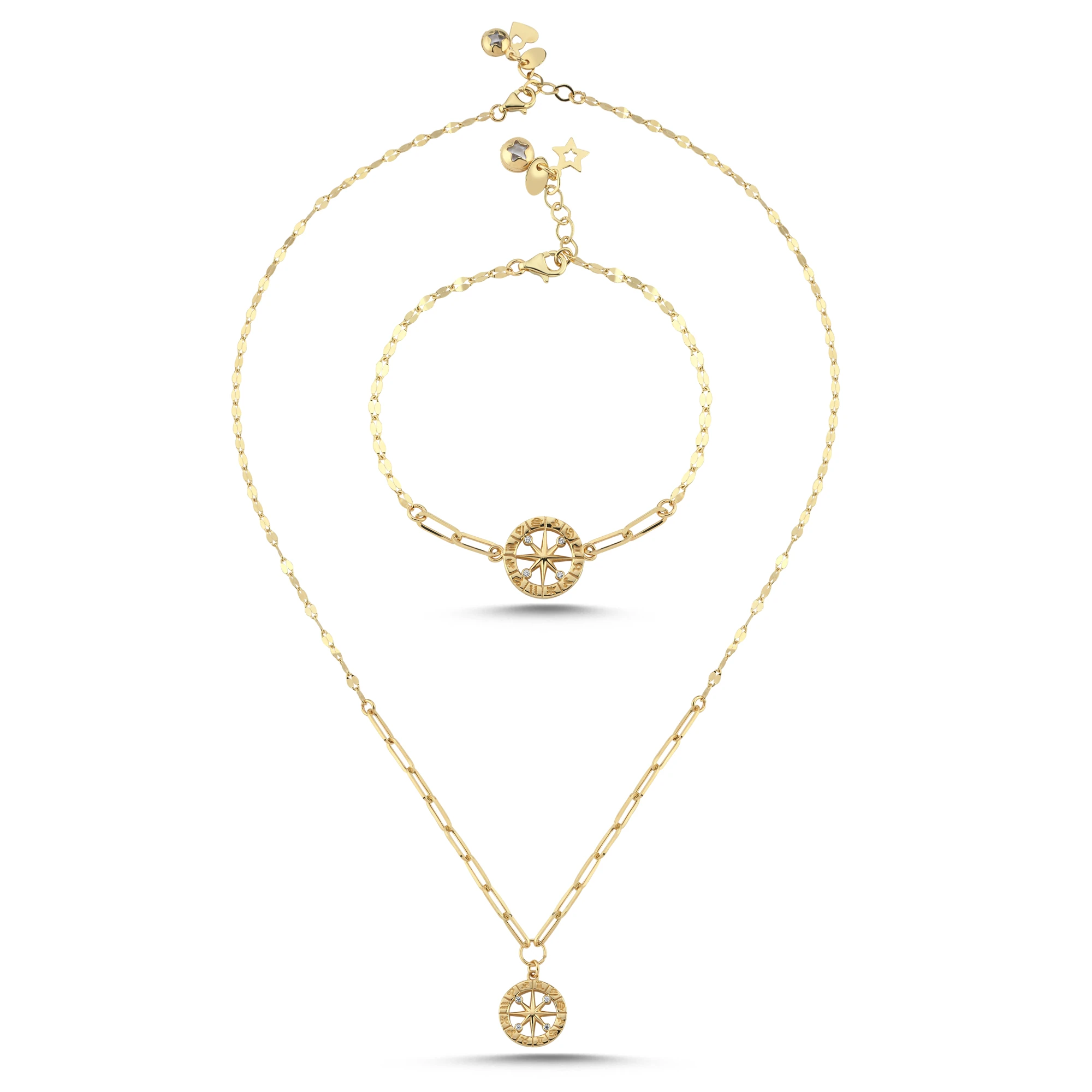 Burç Pusulası Altın Set