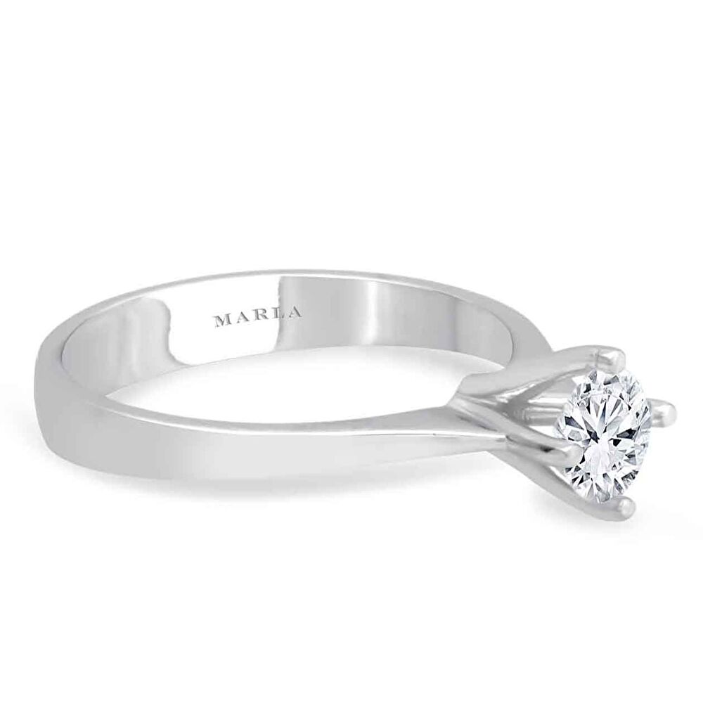 Pırlanta Violet Tektaş Yüzük 0.60 Karat