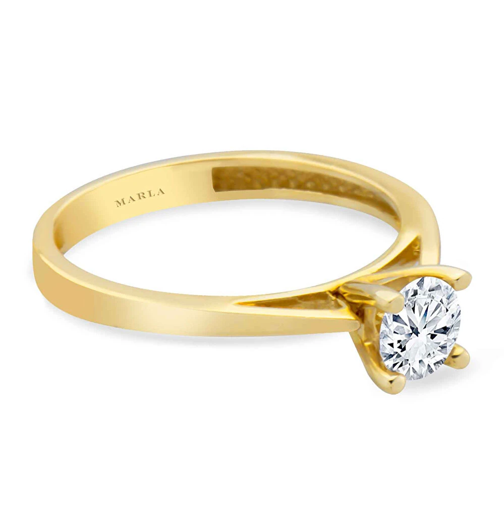 Altın Tektaş Yüzük