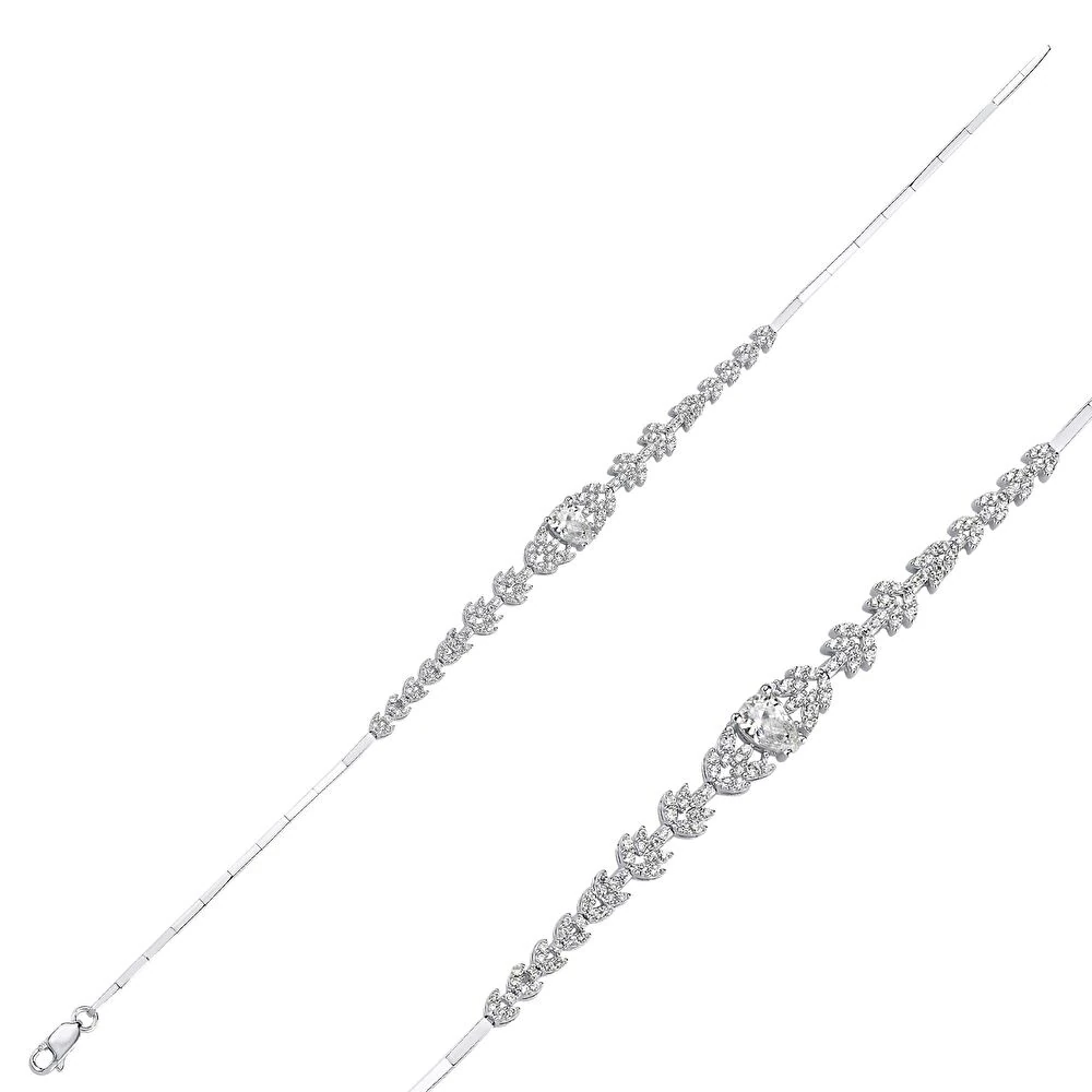 Beyaz Altın Damla Set