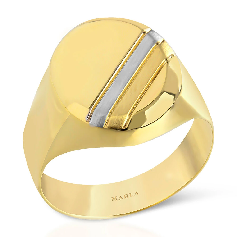 Renk Detaylı Erkek Yüzüğü