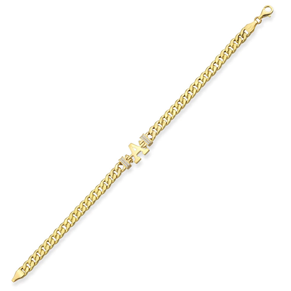 Harfli Altın Bileklik