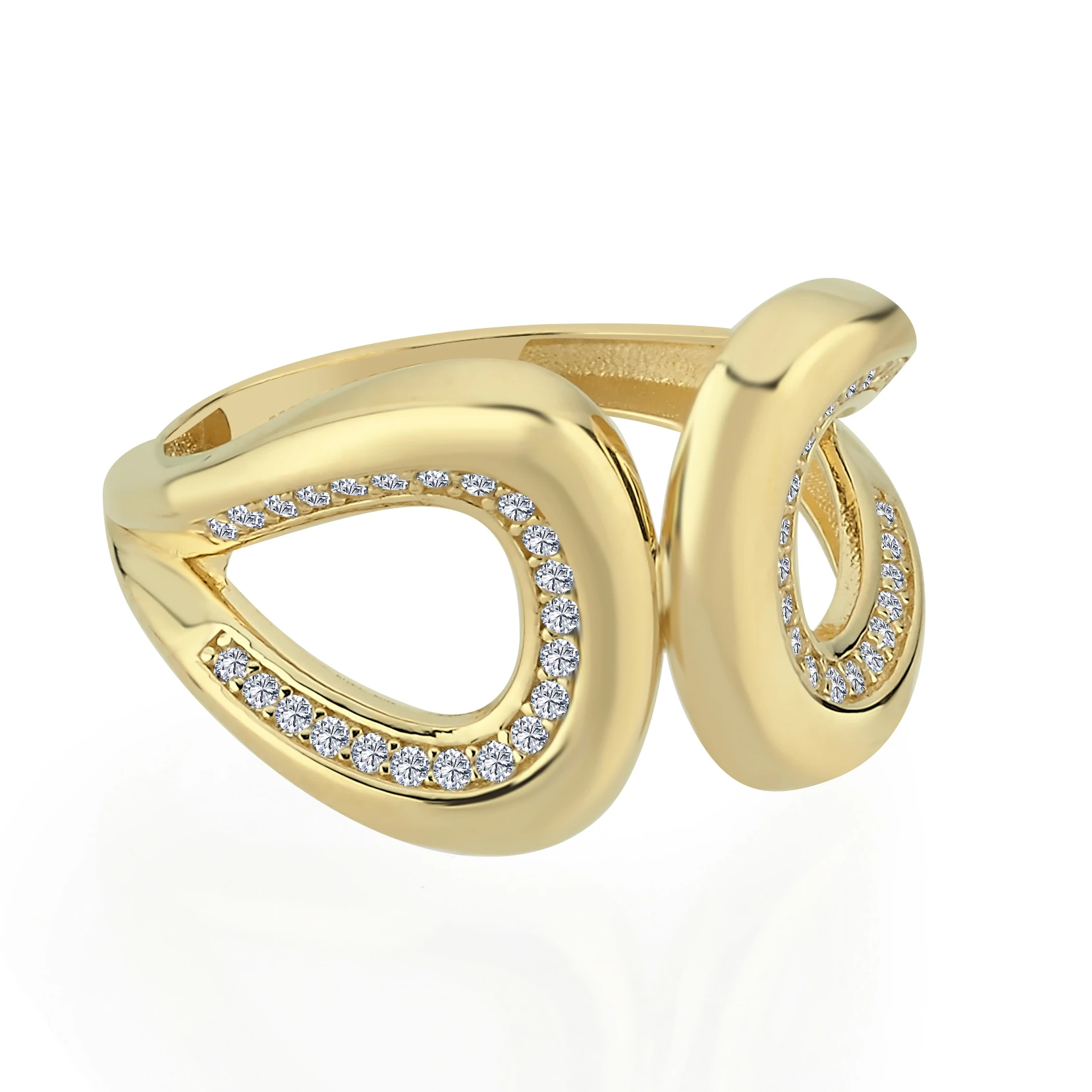 Taş Detaylı Altın Yüzük