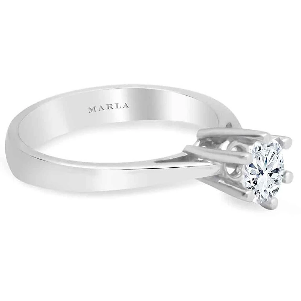 Pırlanta Altı Tırnak Tektaş Yüzük 0.60 Karat