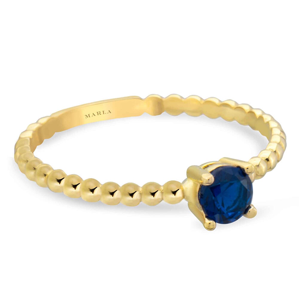 Renkli Taşlı Tektaş Yüzük