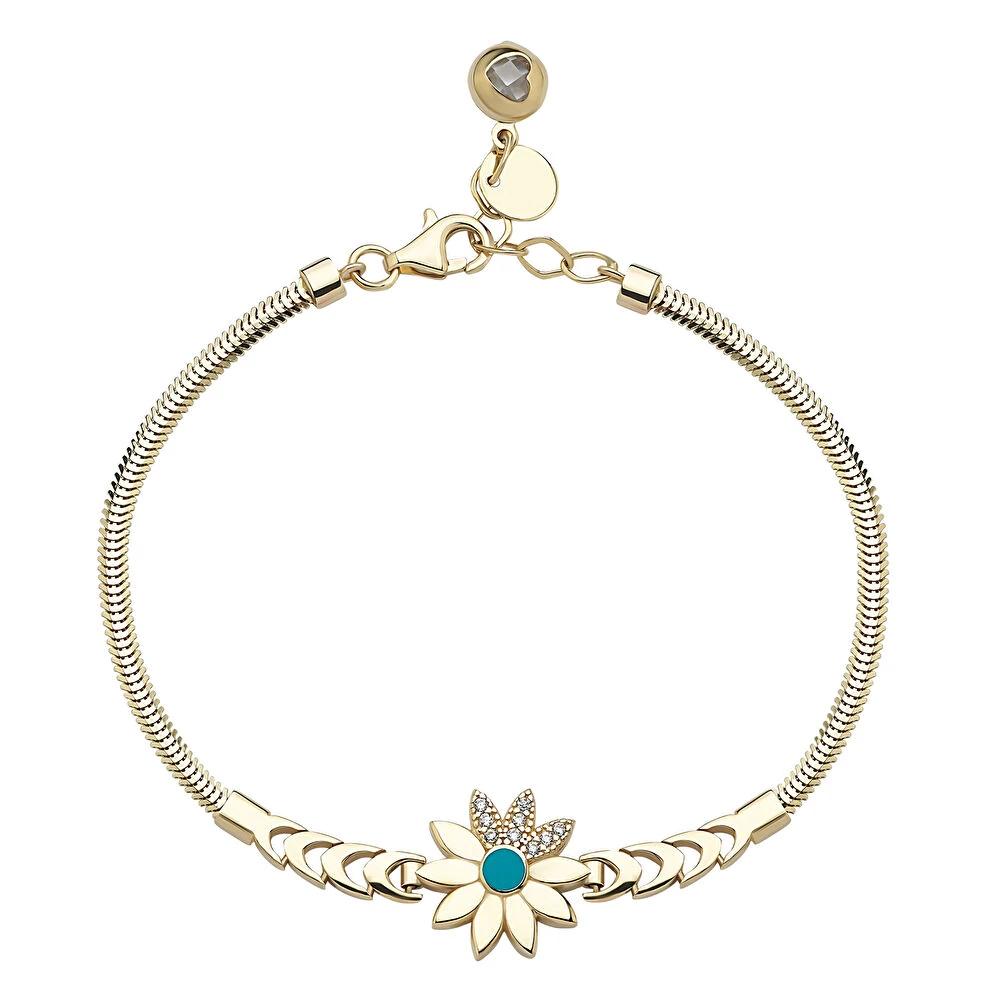Çiçek Altın Bileklik