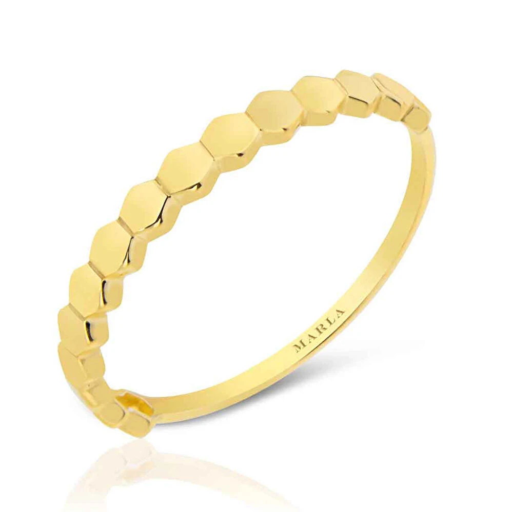 Altın Geometrik Minimalist Yüzük