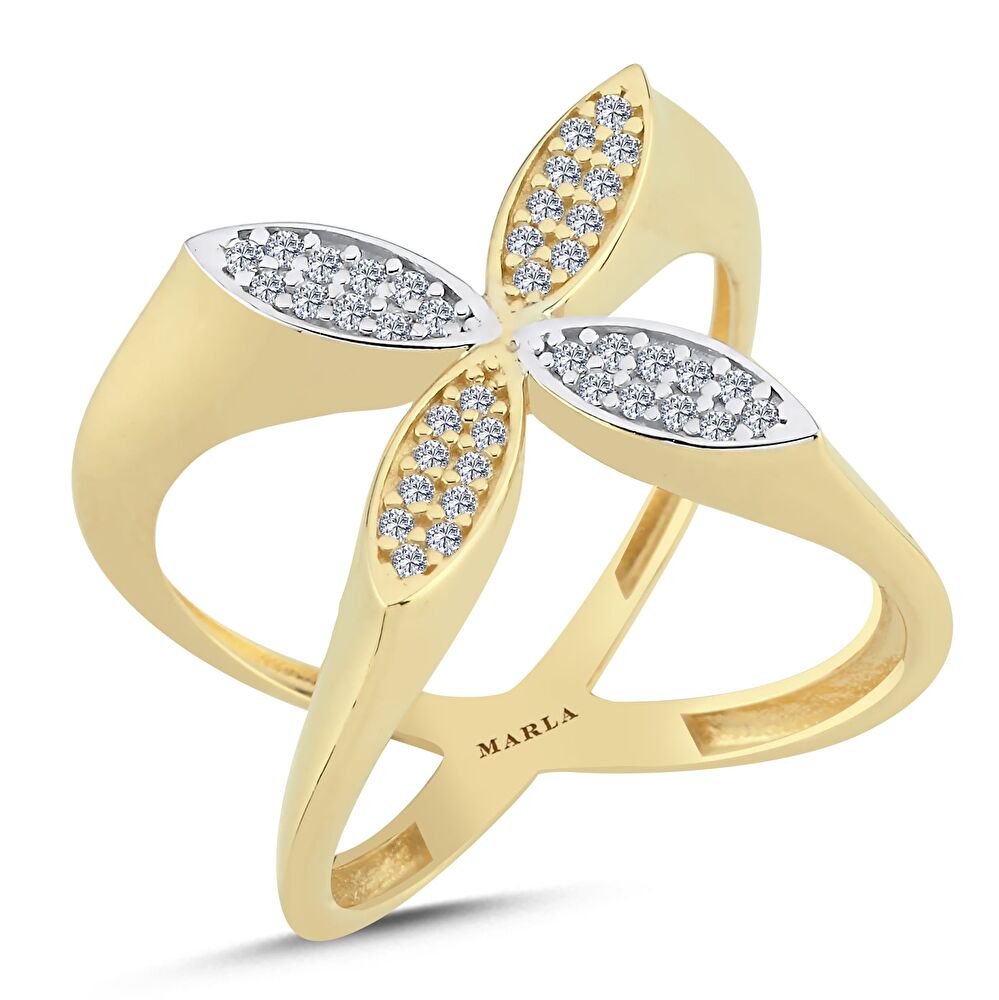 Altın Çiçek Yüzük