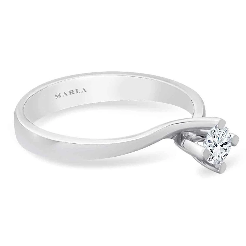 Pırlanta İvy Tektaş Yüzük 0.20 Karat