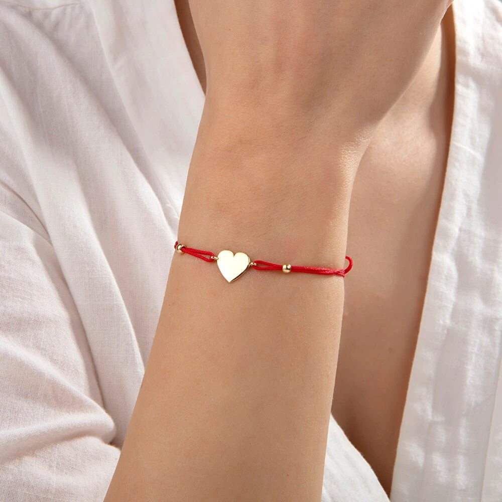 İpli Kalp Bileklik