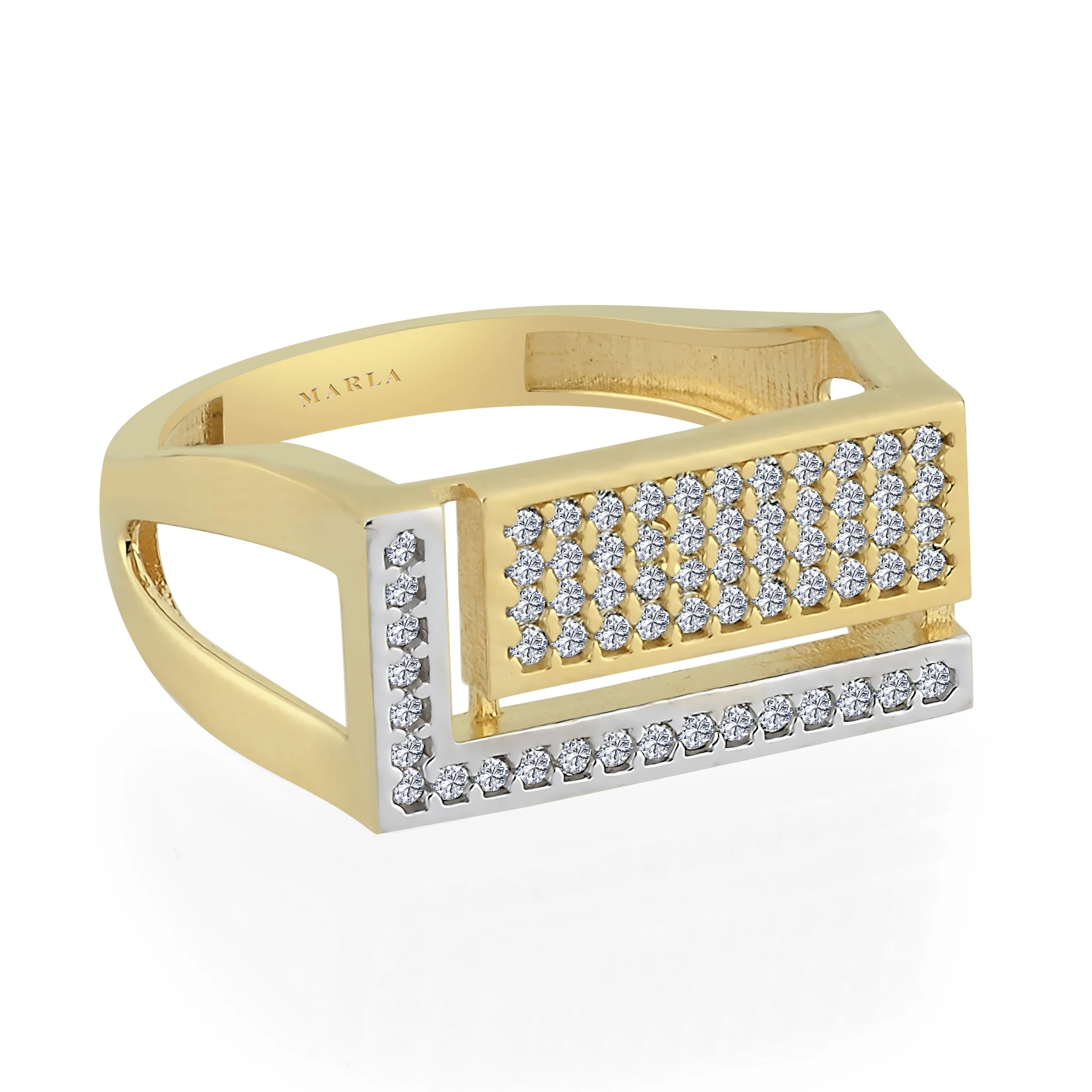 Taş Detaylı Altın Yüzük