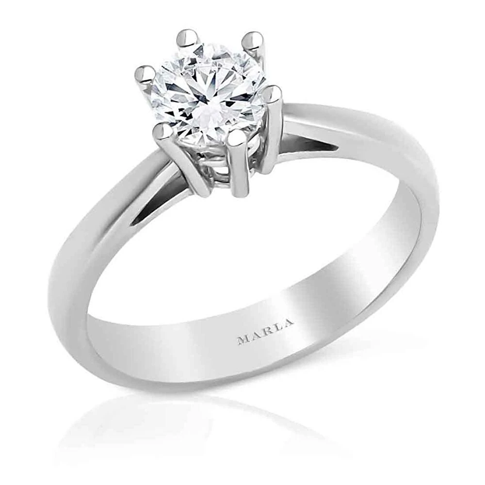 Pırlanta Altı Tırnak Tektaş Yüzük 0.60 Karat