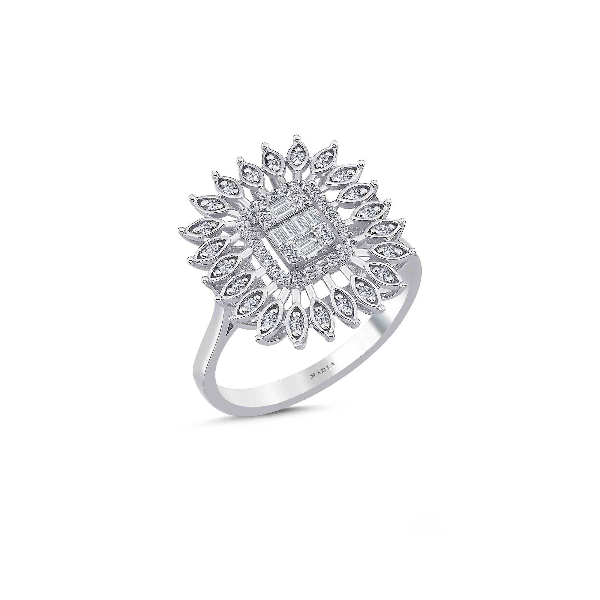 Pırlanta Baget Yüzük 0.30 Karat