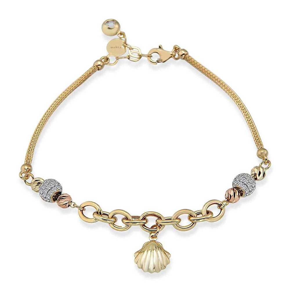 İstiridye Detaylı Bileklik