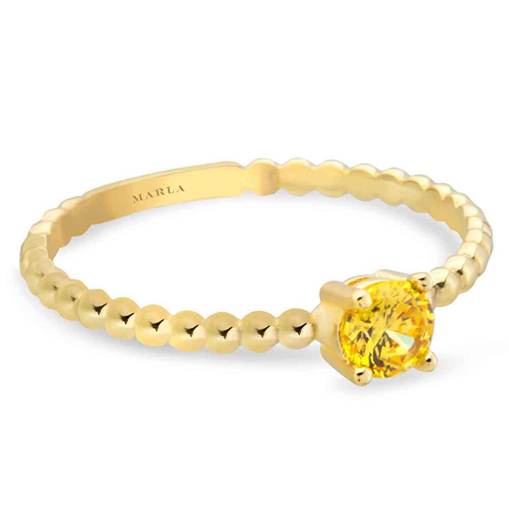 Renkli Taşlı Tektaş Yüzük