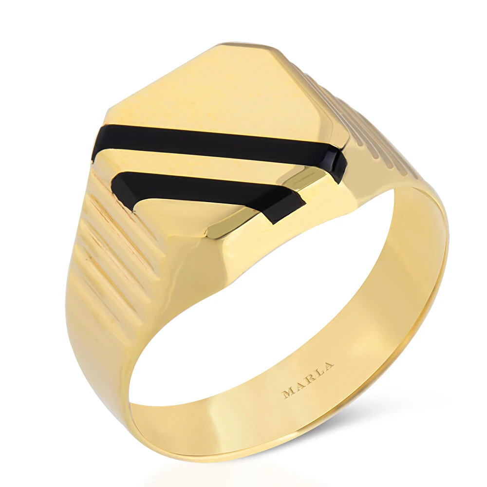Mine Detaylı Erkek Yüzüğü